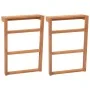 Toalleros 2 unidades madera maciza de teca de vidaXL, Toalleros - Ref: Foro24-325278, Precio: 82,70 €, Descuento: %