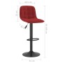 Taburetes de cocina 2 unidades terciopelo rojo tinto de , Taburetes de cocina - Ref: Foro24-333997, Precio: 128,56 €, Descuen...