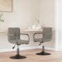 Sillas de comedor giratorias 2 uds de terciopelo gris claro de , Sillas de comedor - Ref: Foro24-334617, Precio: 132,10 €, De...