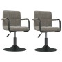 Sillas de comedor giratorias 2 uds de terciopelo gris claro de , Sillas de comedor - Ref: Foro24-334617, Precio: 132,10 €, De...
