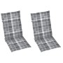 Sillas reclinables jardín y cojines 2 uds madera maciza acacia de , Sillas de jardín - Ref: Foro24-3064712, Precio: 161,47 €,...