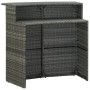 Juego muebles de bar para jardín 4 piezas y cojines gris de , Conjuntos de jardín - Ref: Foro24-3064877, Precio: 351,99 €, De...