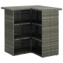 Set de bar para jardín 4 piezas y cojines ratán sintético gris de , Conjuntos de jardín - Ref: Foro24-3064924, Precio: 402,62...