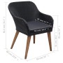 Juego de comedor para jardín 5 piezas negro de , Conjuntos de jardín - Ref: Foro24-3067732, Precio: 507,24 €, Descuento: %