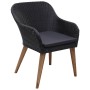 Juego de comedor para jardín 5 piezas negro de , Conjuntos de jardín - Ref: Foro24-3068773, Precio: 568,25 €, Descuento: %