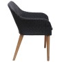 Juego de comedor para jardín 5 piezas negro de , Conjuntos de jardín - Ref: Foro24-3068773, Precio: 568,25 €, Descuento: %
