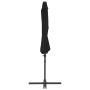 Sombrilla voladiza con poste de acero negro 300 cm de vidaXL, Sombrillas - Ref: Foro24-46998, Precio: 94,69 €, Descuento: %