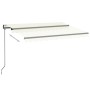 Toldo automático con LED y sensor de viento crema 350x250 cm de , Toldos - Ref: Foro24-3069092, Precio: 540,85 €, Descuento: %