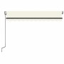 Toldo automático con LED y sensor de viento crema 350x250 cm de , Toldos - Ref: Foro24-3069092, Precio: 540,85 €, Descuento: %