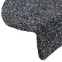 Alfombrillas de escaleras autoadhesivas gris 5 uds 65x21x4 cm de vidaXL, Alfombrillas para escalones - Ref: Foro24-149700, Pr...