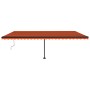 Toldo de pie automático naranja y marrón 600x350 cm de , Toldos - Ref: Foro24-3069890, Precio: 872,02 €, Descuento: %