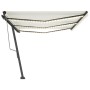 Toldo automático con LED sensor de viento crema 600x350 cm de , Toldos - Ref: Foro24-3069892, Precio: 1,00 €, Descuento: %