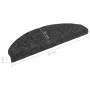 Alfombrillas de escaleras autoadhesivas gris 5 uds 65x21x4 cm de vidaXL, Alfombrillas para escalones - Ref: Foro24-149700, Pr...