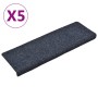 Alfombrilla de escaleras 5 uds punzonada antracita 65x21x4 cm de vidaXL, Alfombrillas para escalones - Ref: Foro24-149732, Pr...