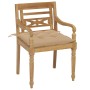 Sillas Batavia 6 unidades madera maciza de teca con cojines de , Sillas de jardín - Ref: Foro24-3073340, Precio: 748,11 €, De...