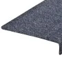 Alfombrilla de escaleras 5 uds punzonada antracita 65x21x4 cm de vidaXL, Alfombrillas para escalones - Ref: Foro24-149732, Pr...