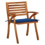 Sillas de jardín 8 uds madera maciza de teca con cojines de , Sillas de jardín - Ref: Foro24-3075211, Precio: 770,32 €, Descu...
