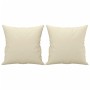 Sofá de 2 plazas con cojines cuero sintético color crema 120 cm de , Sofás - Ref: Foro24-3200926, Precio: 238,72 €, Descuento: %