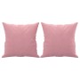Sofá de 3 plazas con cojines terciopelo rosa 180 cm de , Sofás - Ref: Foro24-3200958, Precio: 335,71 €, Descuento: %