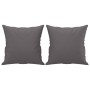 Sofá de 2 plazas con cojines cuero sintético gris 120 cm de , Sofás - Ref: Foro24-3200985, Precio: 246,08 €, Descuento: %