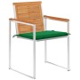 Sillas de jardín y cojines 4 unidades madera maciza de acacia de , Sillas de jardín - Ref: Foro24-3078475, Precio: 459,74 €, ...