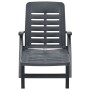 Tumbona plegable de plástico gris antracita de , Tumbonas - Ref: Foro24-48756, Precio: 118,28 €, Descuento: %