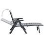 Tumbona plegable de plástico gris antracita de , Tumbonas - Ref: Foro24-48756, Precio: 118,28 €, Descuento: %