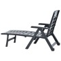 Tumbona plegable de plástico gris antracita de , Tumbonas - Ref: Foro24-48756, Precio: 118,28 €, Descuento: %