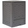 Compostador de jardín marrón plástico ratán 60x60x83 cm 300 L de , Compostadores - Ref: Foro24-45681, Precio: 79,61 €, Descue...