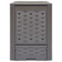 Compostador de jardín marrón plástico ratán 60x60x83 cm 300 L de , Compostadores - Ref: Foro24-45681, Precio: 79,61 €, Descue...