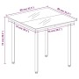 Mesa de comedor de jardín acero y vidrio negra 80x80x74 cm de , Mesas de jardín - Ref: Foro24-318746, Precio: 100,32 €, Descu...