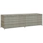 Caja de almacenaje de jardín ratán sintético gris 200x50x60 cm de , Cajas de almacenaje para exteriores - Ref: Foro24-46476, ...