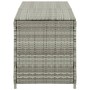 Caja de almacenaje de jardín ratán sintético gris 200x50x60 cm de , Cajas de almacenaje para exteriores - Ref: Foro24-46476, ...