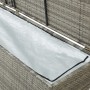 Caja de almacenaje de jardín ratán sintético gris 200x50x60 cm de , Cajas de almacenaje para exteriores - Ref: Foro24-46476, ...