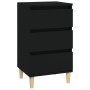 Mesita de noche madera contrachapada negro 40x35x70 cm de , Mesitas de noche - Ref: Foro24-819661, Precio: 55,88 €, Descuento: %