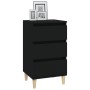 Mesita de noche madera contrachapada negro 40x35x70 cm de , Mesitas de noche - Ref: Foro24-819661, Precio: 55,88 €, Descuento: %