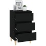 Mesita de noche madera contrachapada negro 40x35x70 cm de , Mesitas de noche - Ref: Foro24-819661, Precio: 55,88 €, Descuento: %
