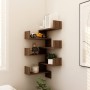 Estanterías de esquina de pared 2uds marrón roble 40x40x50 cm de , Estantes y estanterías - Ref: Foro24-815209, Precio: 40,64...