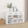 Aparador de madera contrachapada blanco 100x30x59,5 cm de , Aparadores - Ref: Foro24-821004, Precio: 120,02 €, Descuento: %