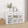 Aparador de madera contrachapada blanco 100x30x59,5 cm de , Aparadores - Ref: Foro24-821004, Precio: 120,02 €, Descuento: %
