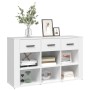Aparador de madera contrachapada blanco 100x30x59,5 cm de , Aparadores - Ref: Foro24-821004, Precio: 120,02 €, Descuento: %