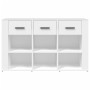 Aparador de madera contrachapada blanco 100x30x59,5 cm de , Aparadores - Ref: Foro24-821004, Precio: 120,02 €, Descuento: %