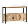 Aparador madera maciza de mango 120x30x75 cm de , Aparadores - Ref: Foro24-247923, Precio: 305,72 €, Descuento: %