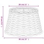 Pantalla para lámpara mimbre marrón Ø38x23 cm de , Pantallas para lámparas - Ref: Foro24-364392, Precio: 39,66 €, Descuento: %