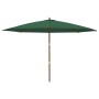Sombrilla de jardín con poste de madera verde 400x273 cm de , Sombrillas - Ref: Foro24-363176, Precio: 151,06 €, Descuento: %