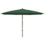 Sombrilla de jardín con poste de madera verde 400x273 cm de , Sombrillas - Ref: Foro24-363176, Precio: 151,06 €, Descuento: %