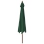 Sombrilla de jardín con poste de madera verde 400x273 cm de , Sombrillas - Ref: Foro24-363176, Precio: 151,06 €, Descuento: %