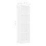 Estantería de 4 niveles madera contrachapada blanca 40x24x142cm de , Librerías y estanterías - Ref: Foro24-800837, Precio: 61...