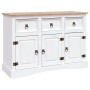 Aparador Corona Range de pino mexicano blanco 132x43x78 cm de , Aparadores - Ref: Foro24-282634, Precio: 341,50 €, Descuento: %