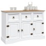 Aparador Corona Range de pino mexicano blanco 132x43x78 cm de , Aparadores - Ref: Foro24-282634, Precio: 341,50 €, Descuento: %